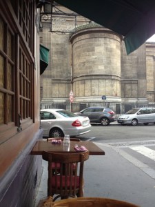 Street view from outside at Chez Michel