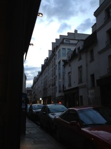 View from the window out into the street.