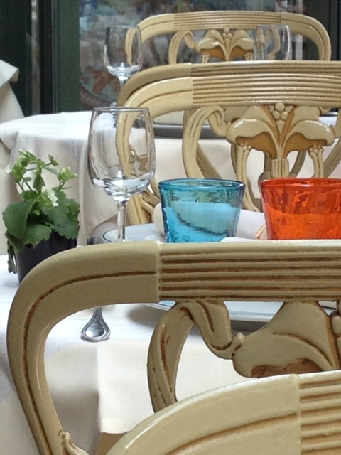 Water glasses and table setups