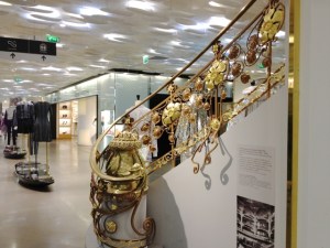 Bannister at Galleries Lafayette by Louis Marjorelle.